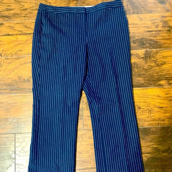 Talbots Pants - Women’s Talbots Navy Pinstripe Pants Size 10